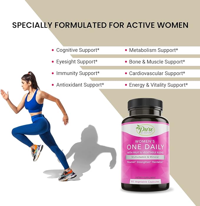 Pure By Nature One-Daily Multivitamin 60 Veggie