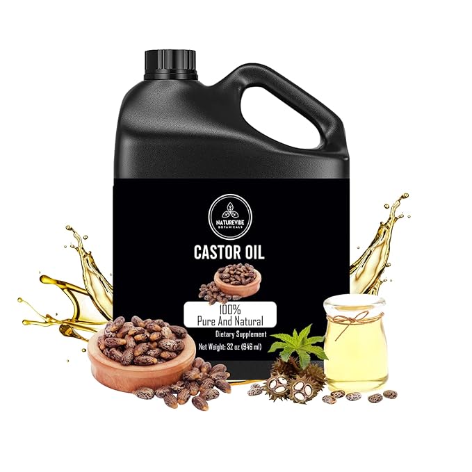 Naturevibe Botanicals Castor Oil 32 Ounces 100% Pure