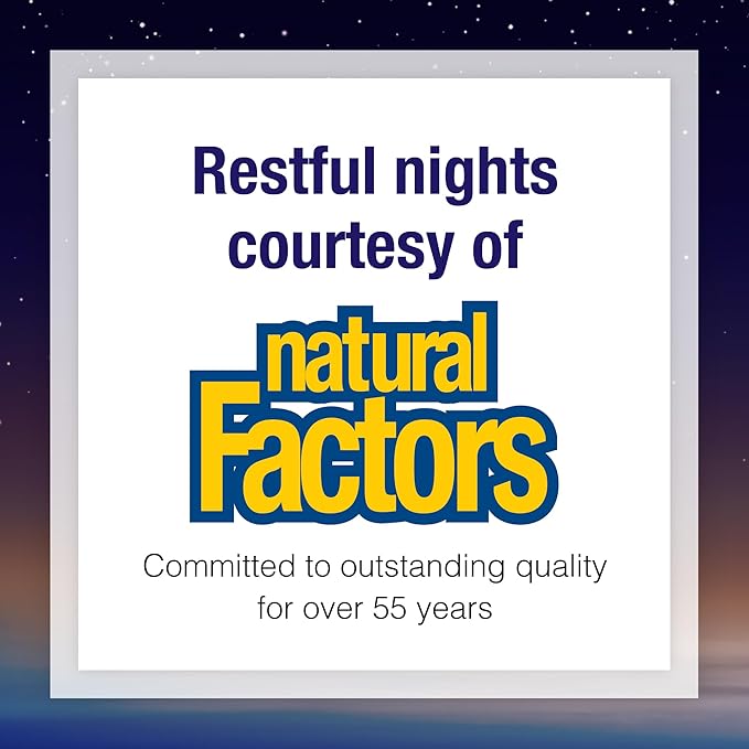 Natural Factors Stress-Relax Tranquil Sleep Extra 5-HTP, Melatonin, 60 tablets (60 servings)
