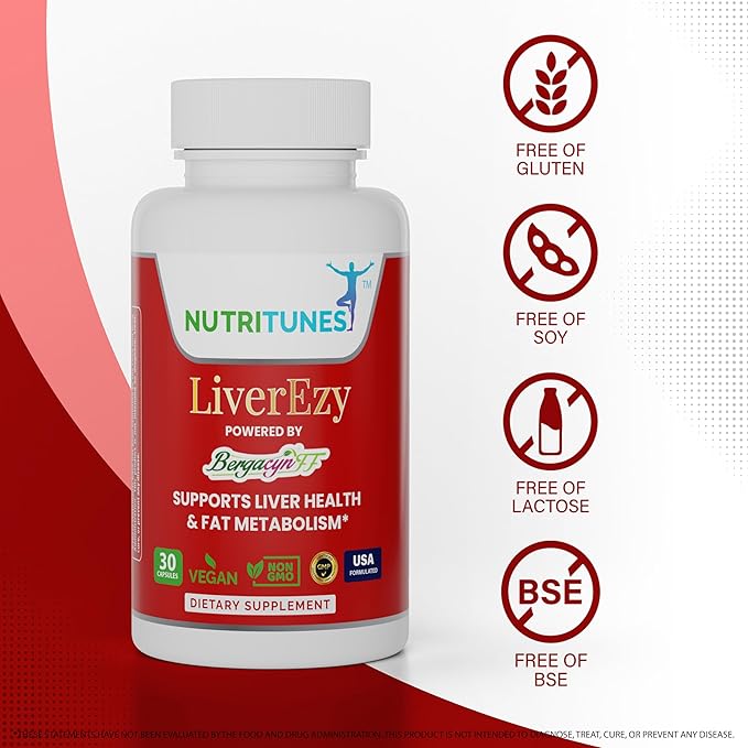 LiverEzy Liver Support & Fat Metabolism 30 Capsules, 30-Day Supply