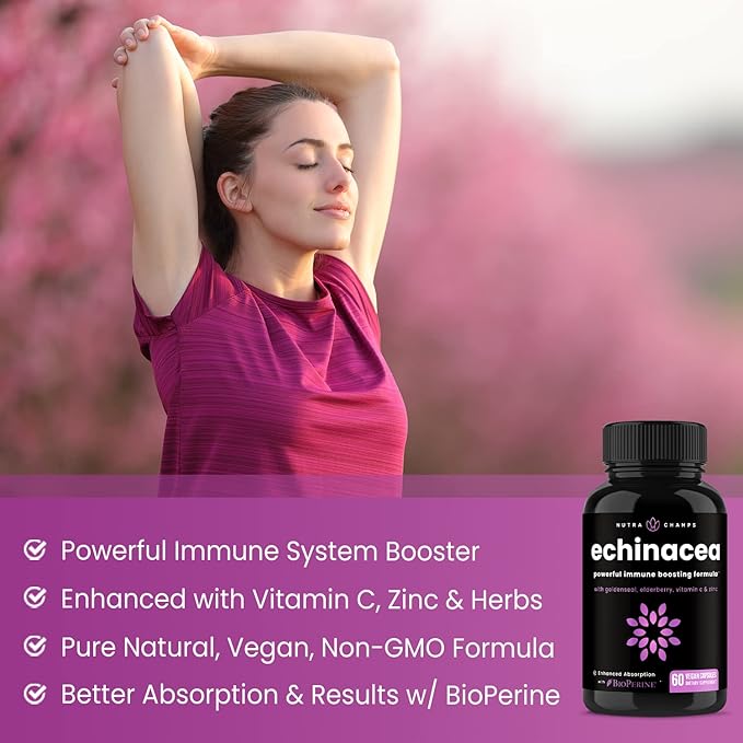 Echinacea Goldenseal 1000mg with Elderberry, Vitamin