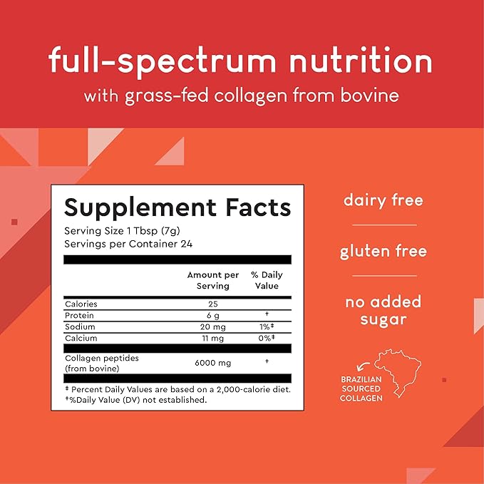 360 Nutrition Hydrolyzed Collagen Powder 6 Oz, 24 Servings