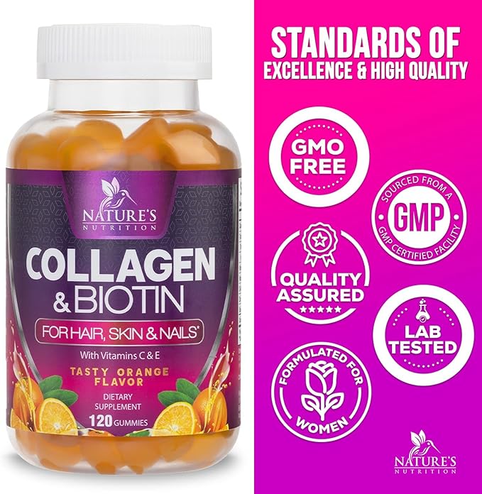 Collagen Peptides - Hair Supplements 120 Count