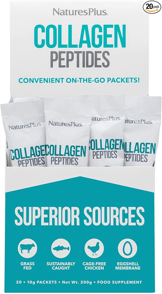 Natures Plus Collagen Peptides 20 Stick 20 Servings