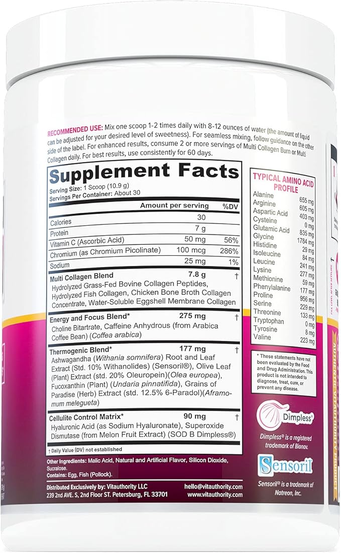 Multi Collagen Burn: Multi-Type Hydrolyzed Protein