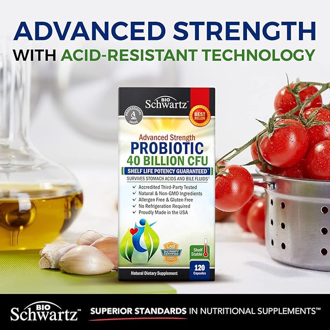 Daily Probiotic Supplement 40 Billion CFU 120 ct