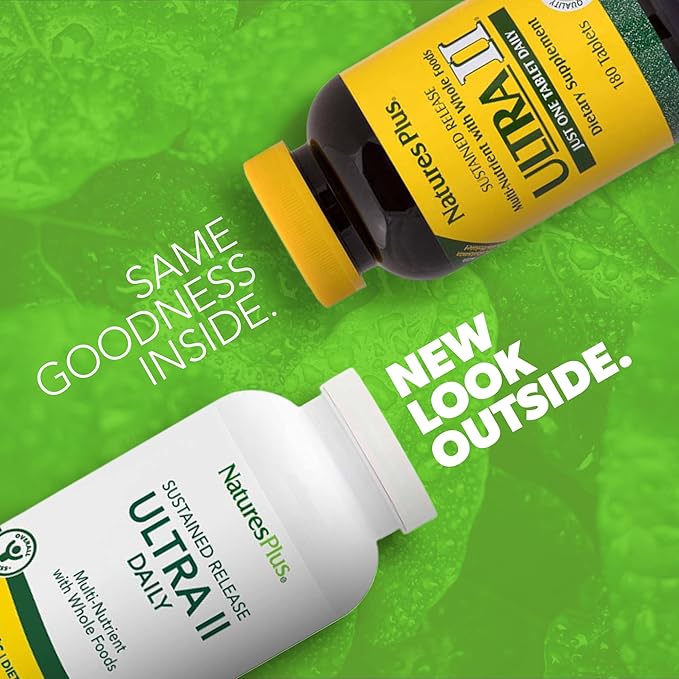 Natures Plus Ultra II Multivitamin, Sustained Release 180 Vegetarian 180 Servings