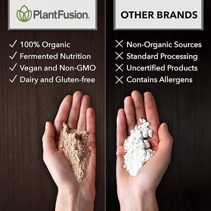 Organic Vegan Protein Powder 18.5 oz, 21 Servings