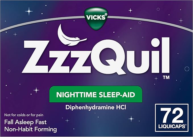ZzzQuil, Nighttime Sleep Aid LiquiCaps, 25 No.1 Sleep-Aid 72 Count