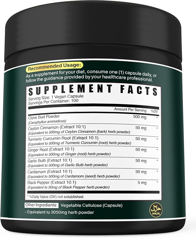 7in1 Clove Supplement Rich in Vitamins 100 Caps