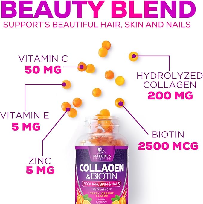 Collagen Peptides - Hair Supplements 120 Count