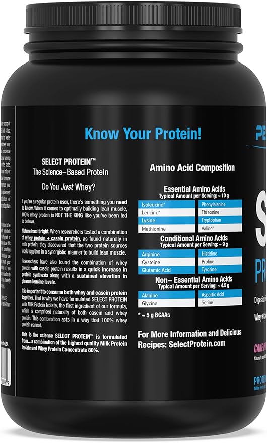 PEScience Select Low Carb Protein Powder, Cake Pop, 27 Serving, Keto Friendly and Gluten Free