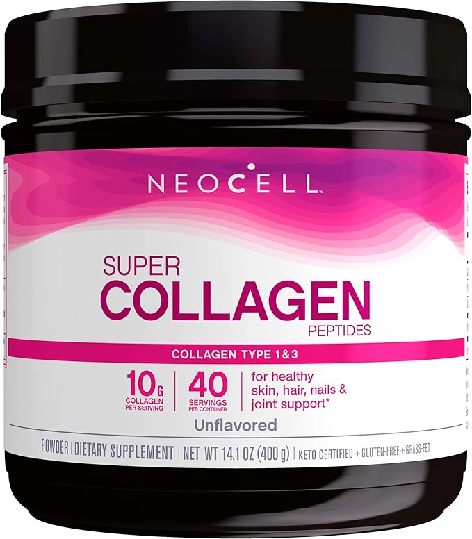 NeoCell Super Collagen Peptides, 10g Collagen 14.1 oz., 1 Canister
