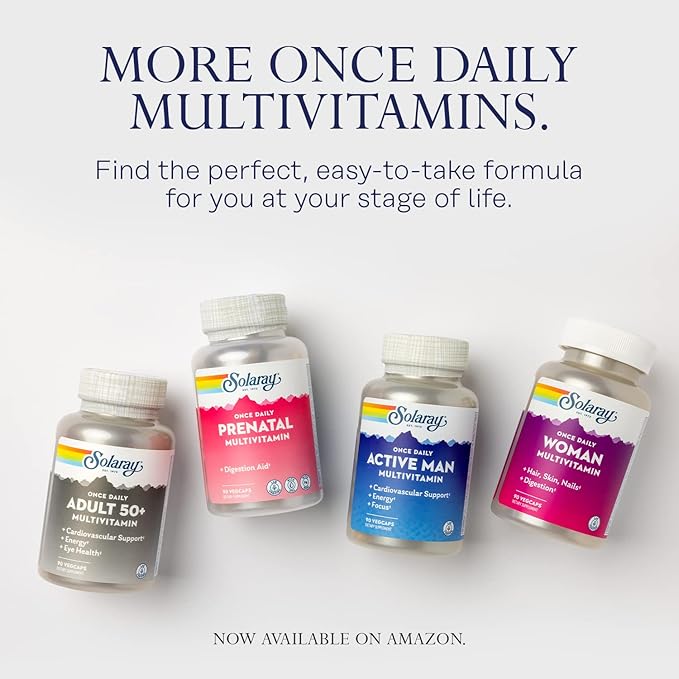 SOLARAY Once Daily High Energy Multivitamin, 200 Servings, 200 VegCaps