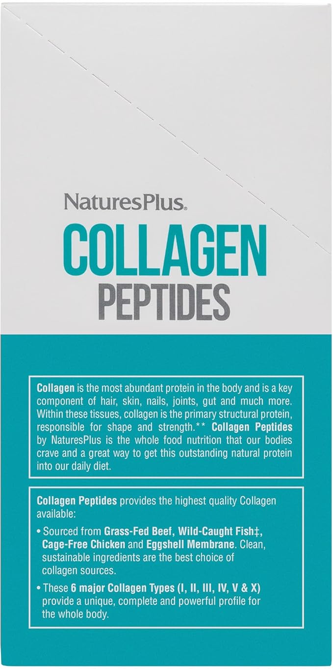 Natures Plus Collagen Peptides 20 Stick 20 Servings