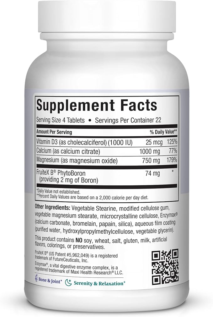 Maxi Health Calcium Magnesium Supplement D3 and (90 Tablets)