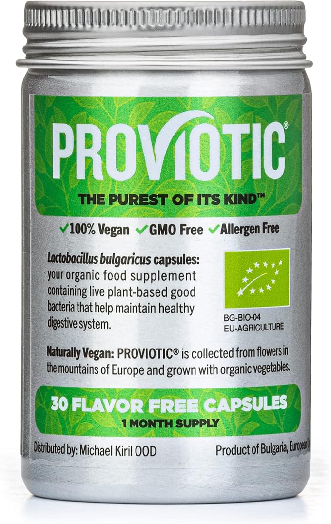 Lactobacillus Vegan Probiotic Supplement with a (30 Count 1))