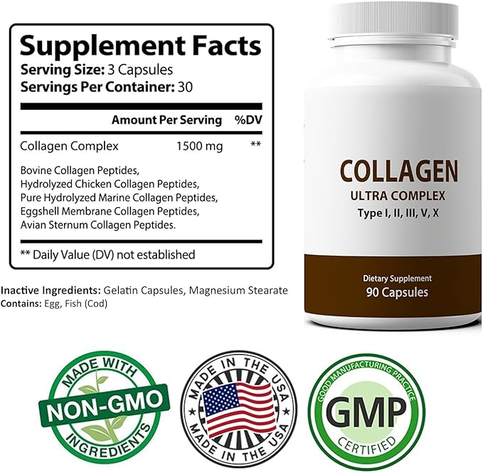 Ultra Premium Multi Collagen Capsules 90 Capsules