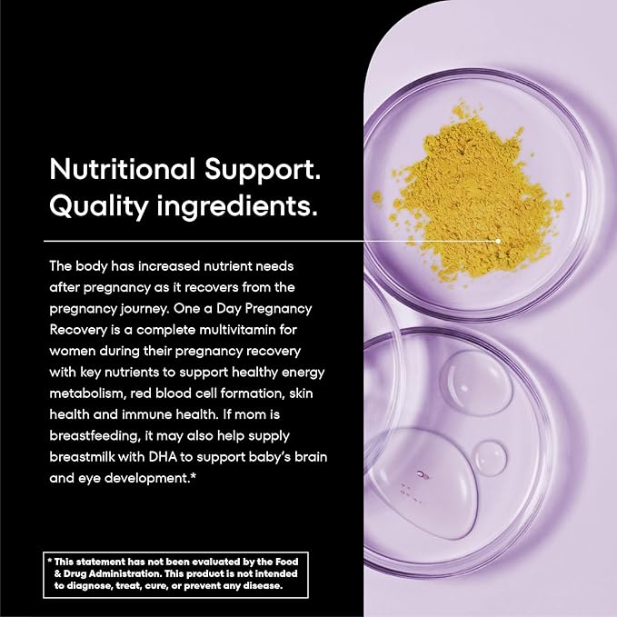 ONE A DAY Postnatal Complete Multivitamin Omega-3 DHA, 60 Count