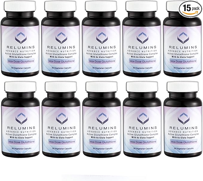 Relumins Advance White Active Glutathione Complex 6X Boosters- 60 Capsules 10 Bottles