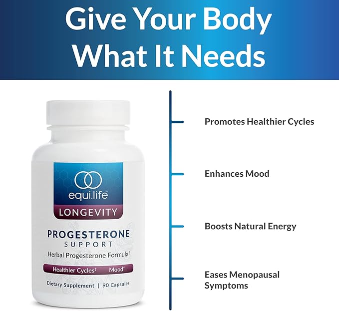 Equilife - Progesterone Support, Hormonal Balance (90 Capsules)