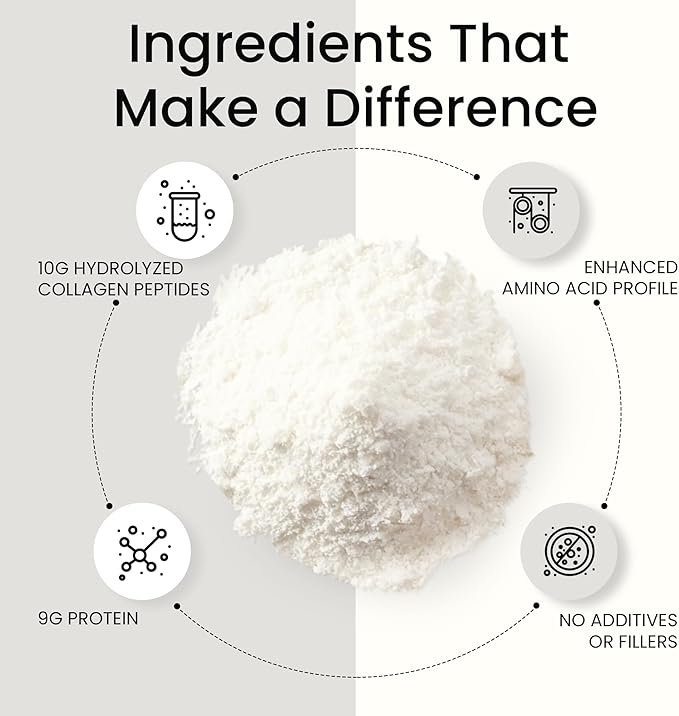 Pure Collagen Peptides Powder Enhanced Collagen 20g Collagen (4 Scoops) 500g