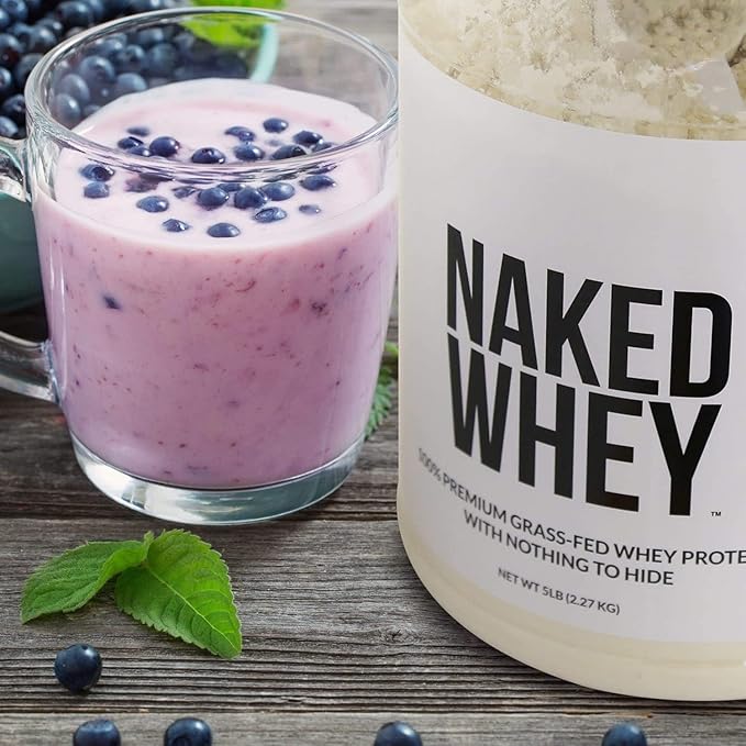 NAKED Strawberry Whey Protein 5lb Bulk, 61 Servings
