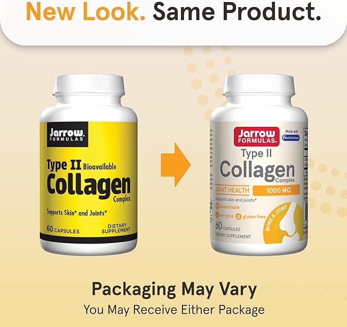Jarrow Formulas Type II Collagen Complex 1000 mg 60 Capsules, 30 Day