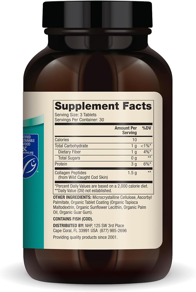 Dr. Mercola Wild Caught Marine Collagen, 30 Servings (90 Tablets),