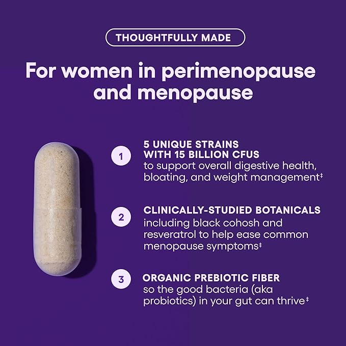 Physician's CHOICE Menopause Probiotic Supplement for Women 60ct