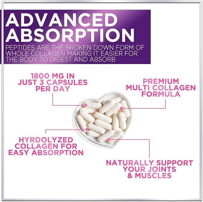 Collagen Peptides for Women & Men, 60 Capsules