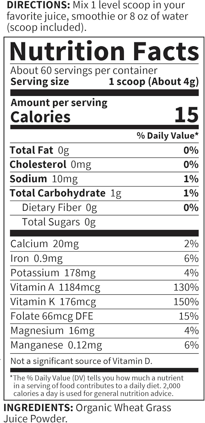Garden of Life Raw 100% Organic 60 Servings 8.46 Oz