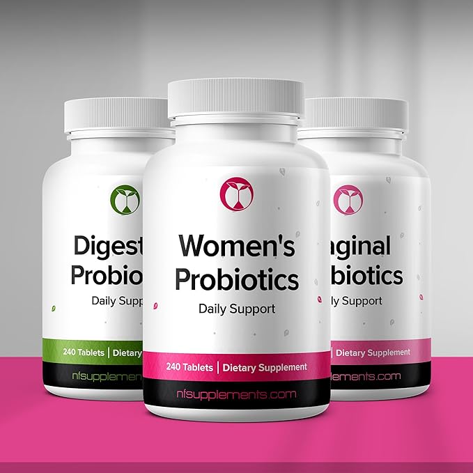 Probiotics for Women 240 Tablets | Supports Vaginal & Digestive Health | Daily Support for Women | 3 Billion CFU | Probiotic Supplement Made in The USA (240, Women's Probiotics)