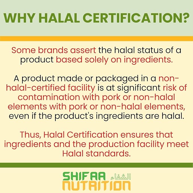 Halal Joint Support Supplement w/Glucosamine Chondroitin MSM 2820mg 30 30 Servings