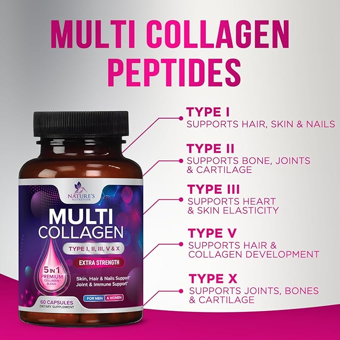 Collagen Peptides for Women & Men, 60 Capsules