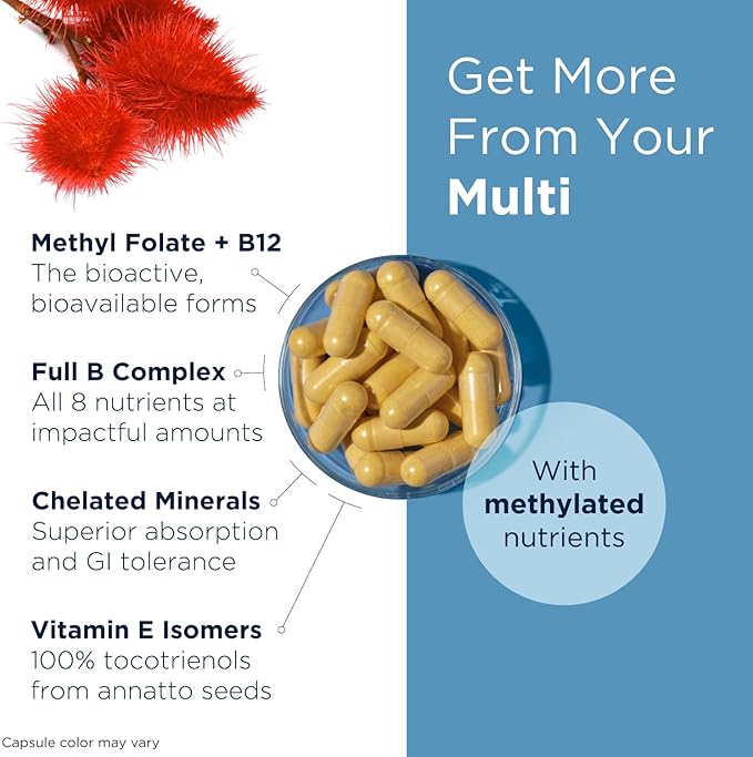 Designs for Health Methylated Multivitamin B12 and (240 Capsules)