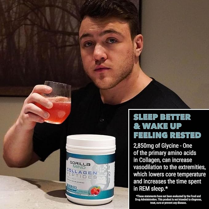 Gorilla Mind Collagen Peptides Powder 435g (Blue