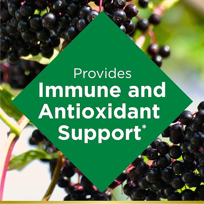 Nature's Bounty Elderberry Gummies, Immune Support, 40 Gummies