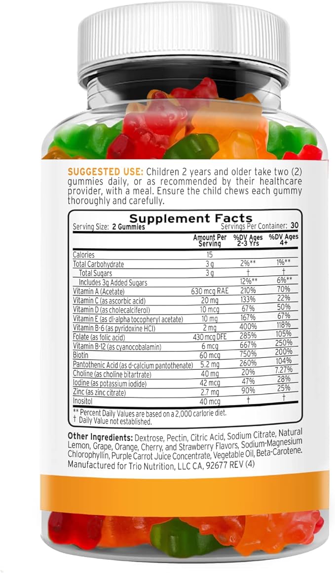 Premium Kids Multivitamin Gummies with Vitamin