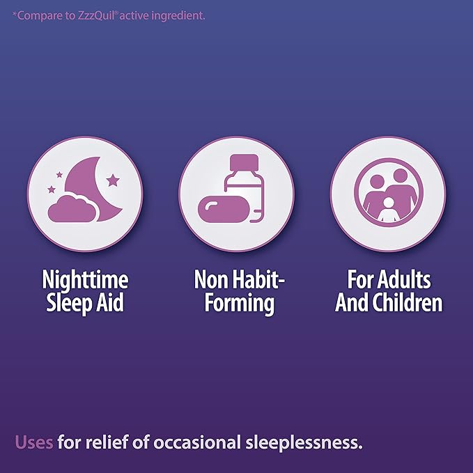 HealthA2Z Sleep Aid, Diphenhydramine HCl 25mg (72 Softgels)