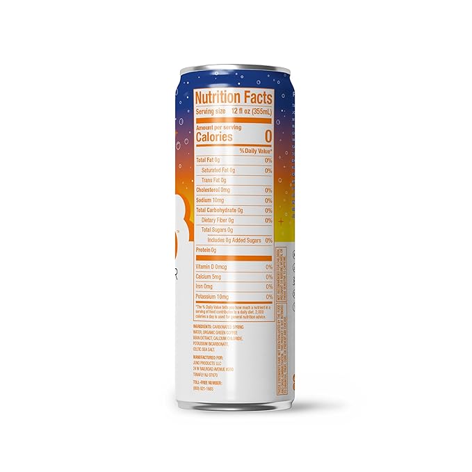 JUNO Rocket Unflavored Still Mineral Water, Hydration Energy Drink with 125mg Organic Caffeine from Green Coffee Beans, Celtic Salt, Potassium, and Calcium, 12 Pack