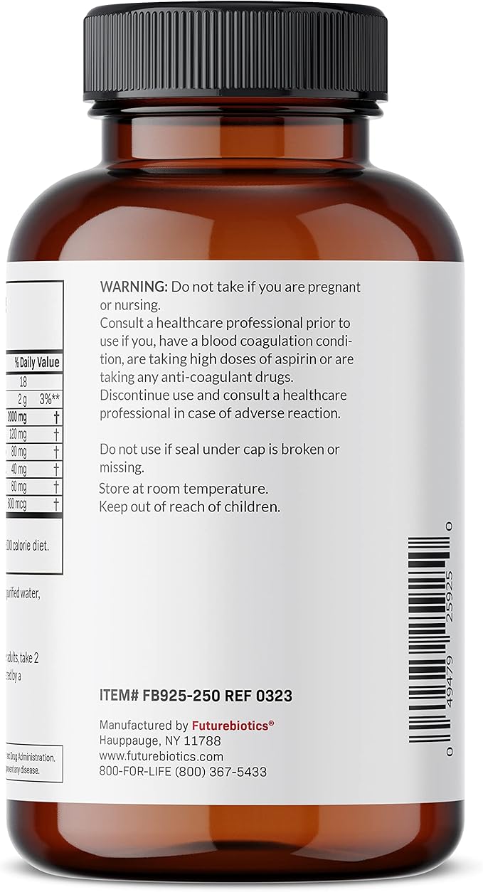 Futurebiotics Antarctic Krill Oil 2000mg Omega-3s EPA, 100% Pure 250 Softgels