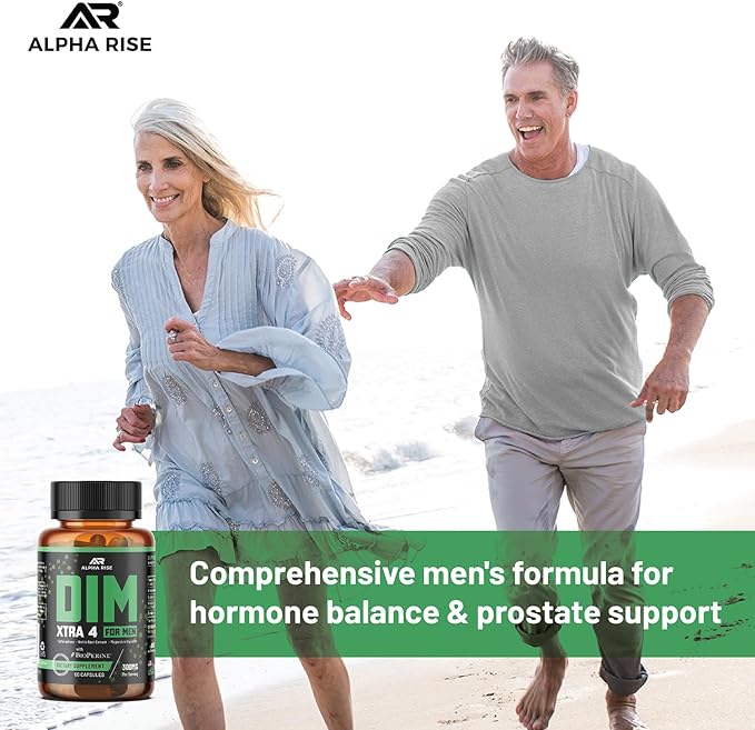 Premium DIM Supplement for Men | Estrogen Blocker & Aromatase Inhibitor | Diindolylmethane, Nettle Root Extract, Magnesium Glycinate & Sulforaphane | Hormone Balance & Liver Protection | 60 Capsules