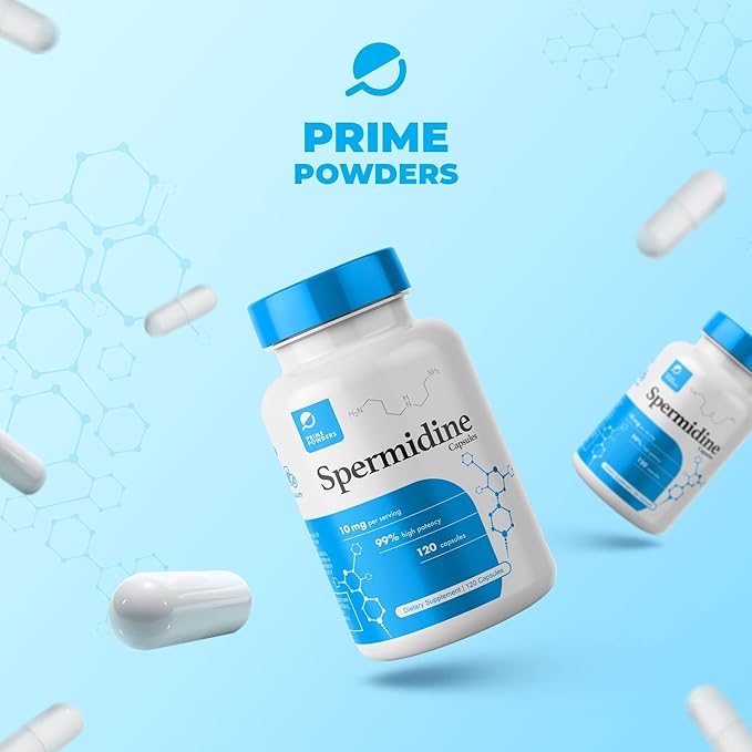 Spermidine Capsules πππ¨π§ππ‘ ππ₯ππ 99% Concentration 100x More Potent Than Wheat Germ Extract for Anti-Aging DNA Telomere Support