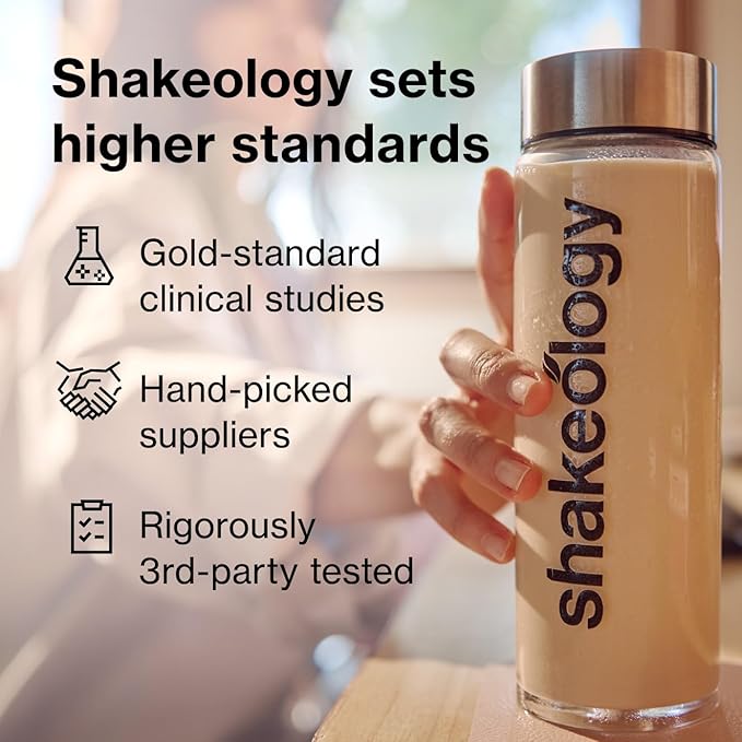 Shakeology 0g Added Sugar Vegan Protein Powder - Gluten Free, Superfood Protein Shake - Helps Support Healthy Weight Loss, Lean Muscle Support, Manage Effects of Stress, Chocolate - 30 Servings