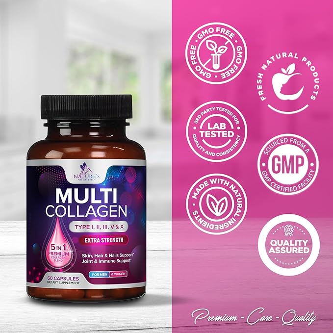 Collagen Peptides for Women & Men, 60 Capsules
