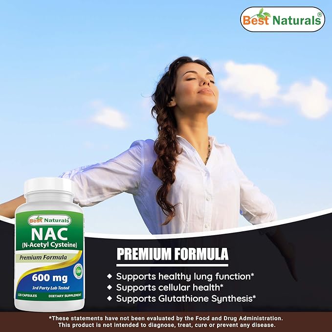 Best Naturals NAC 600 mg 120 Capsules