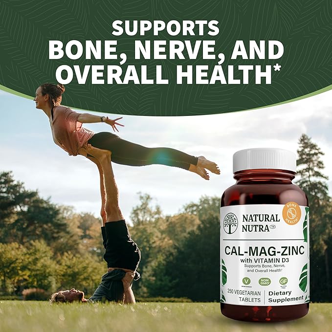 Natural Nutra Calcium Magnesium Zinc Supplement D3 for 250 Count 1)