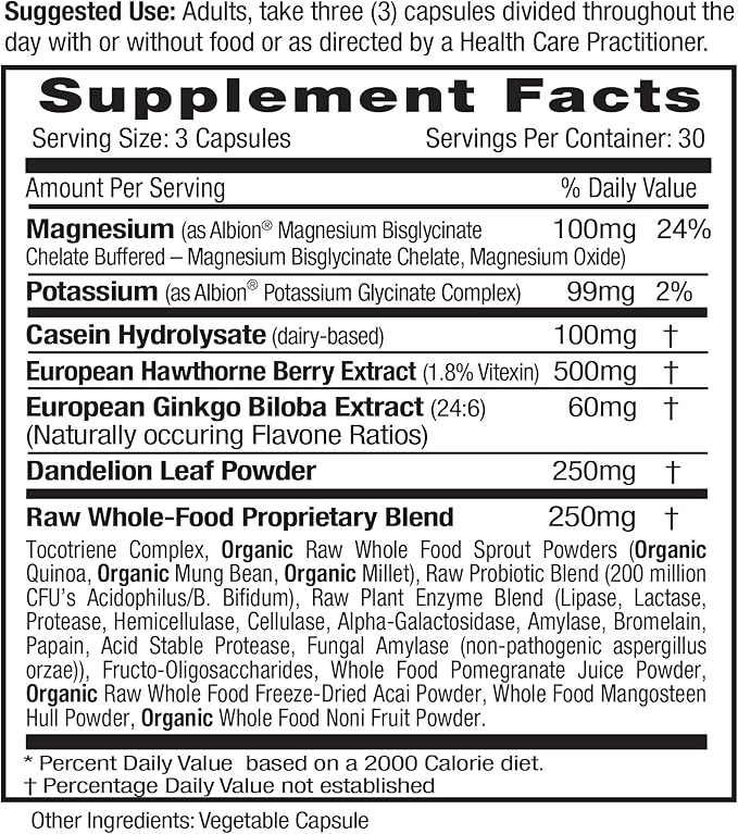 EMERALD LABS Blood Pressure Health 90 Vegetable
