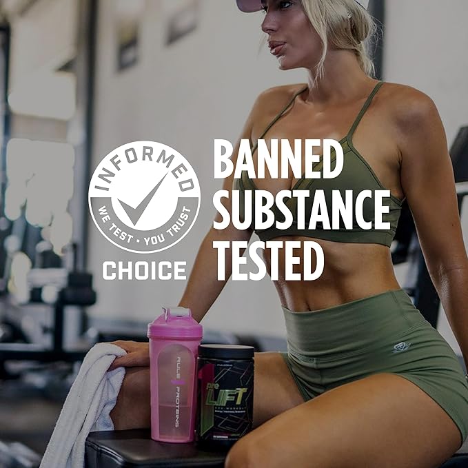 Rule 1 preLIFT Pre-Workout, 6g Citrulline, 3.2g Beta Alanine, 3 Caffeine Sources + 20 Others for Energy, Alertness, & Endurance (30 Servings, Orange Pineapple)